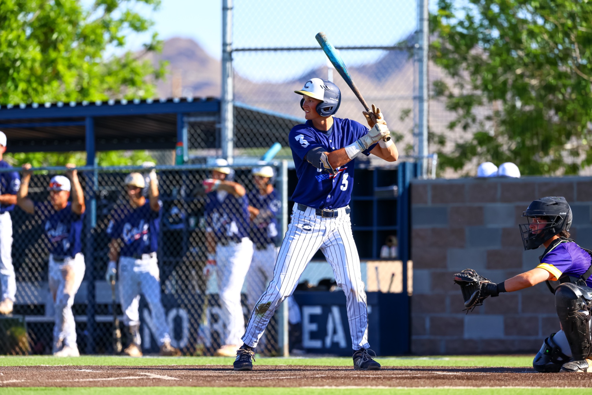 Casteel batter waiting at home plate